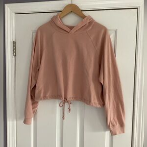 H & M Fleece Cropped Hoodie M
